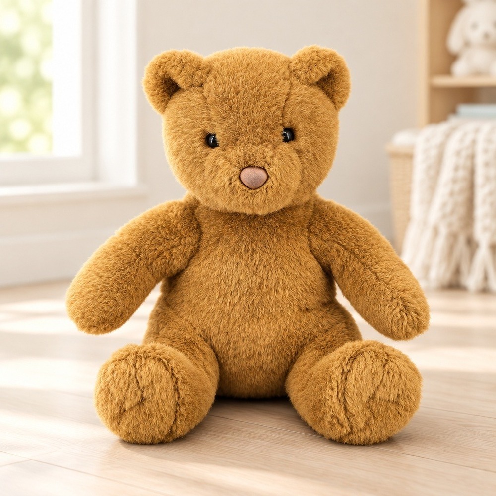 Build-A-Bear Plush Teddy Bear 12" Brown Seated Stuffed Animal Vintage 1997 BAB
